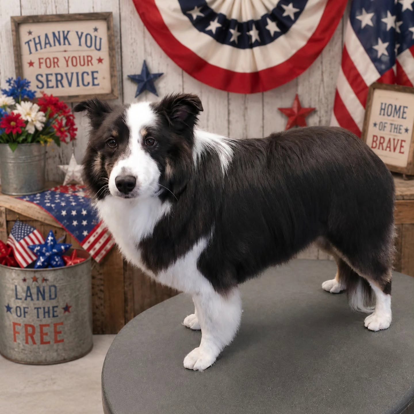 Fresh haircut on a Tailored Loving Care dog client